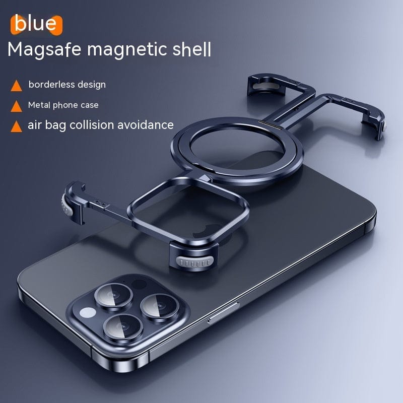 Coque Anti-chute d'airbag en métal, coque de téléphone, protection contre les chocs, Absorption des chocs, qualité aérospatiale, support en aluminium