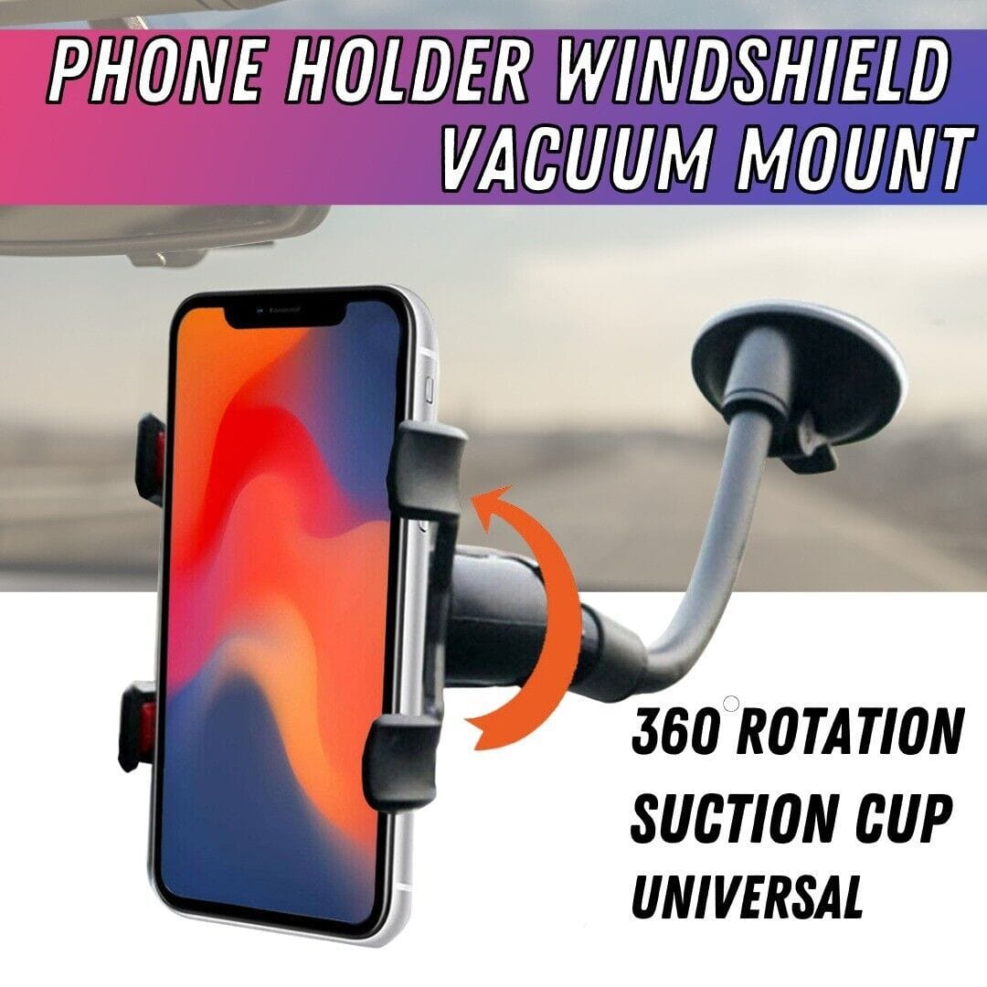 360 Car Rearview Mirror Rotation Adjustable Phone Holder Mount Multifunction.