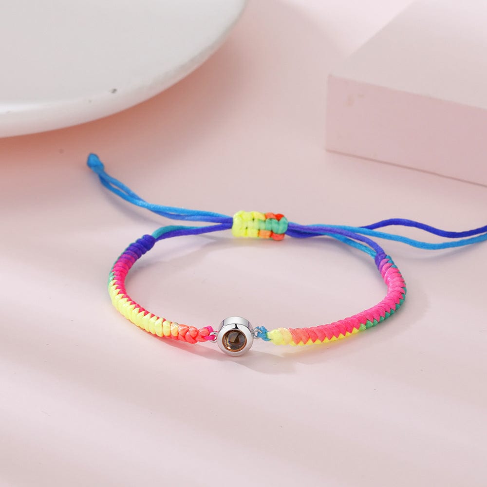 Pulsera de proyección de fotos personalizada 100 idiomas Te amo Pulseras de fotos personalizadas Joyería de pareja personalizada Regalo del día de la madre Tarjetas de felicitación