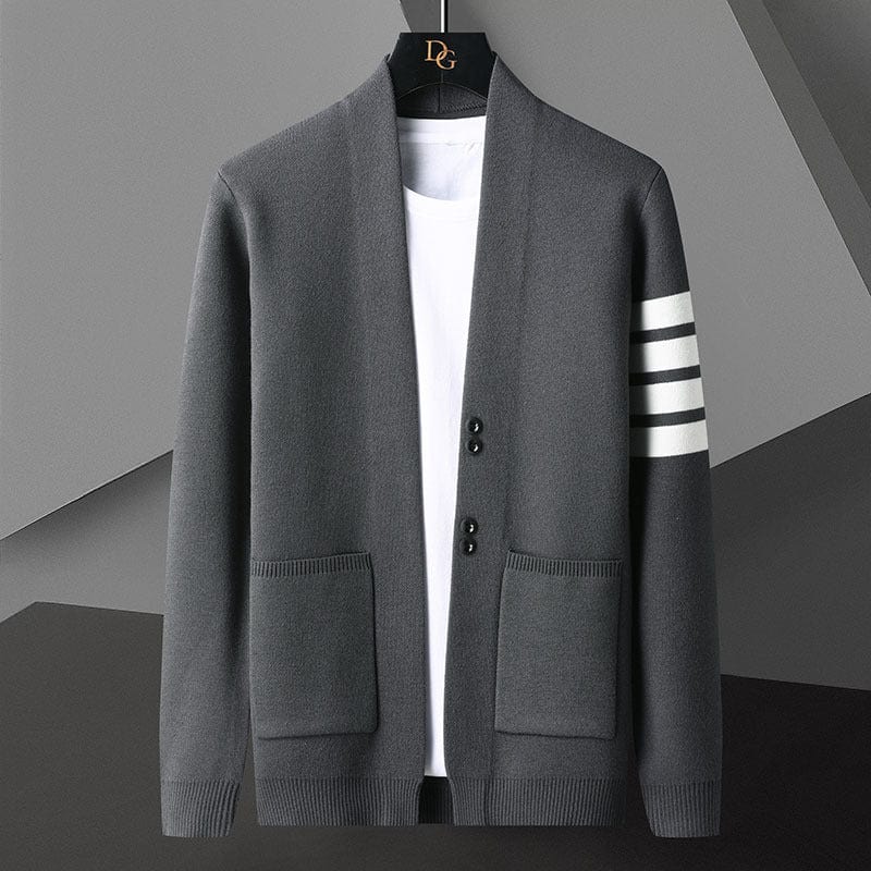 Knitted Cardigan Men's Coat Trendy Handsome Outer Wear Cloak Casual Sweater