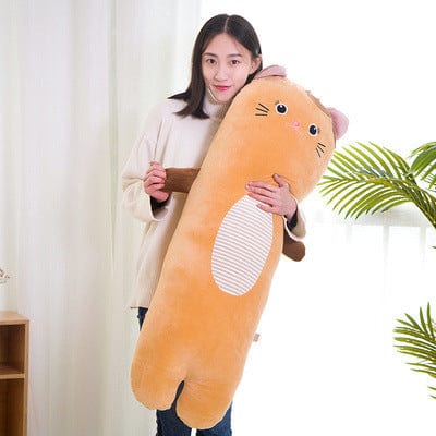 Cartoon Animal Pillow Long Strip Pillow Holding Sleeping Plush Toy