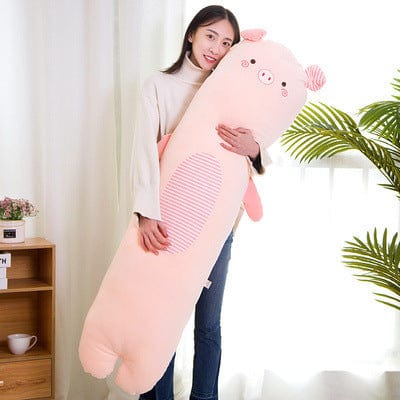 Cartoon Animal Pillow Long Strip Pillow Holding Sleeping Plush Toy