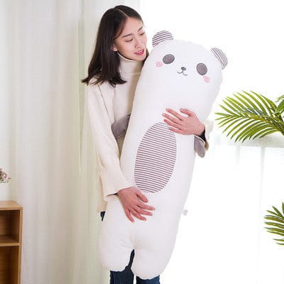 Cartoon Animal Pillow Long Strip Pillow Holding Sleeping Plush Toy