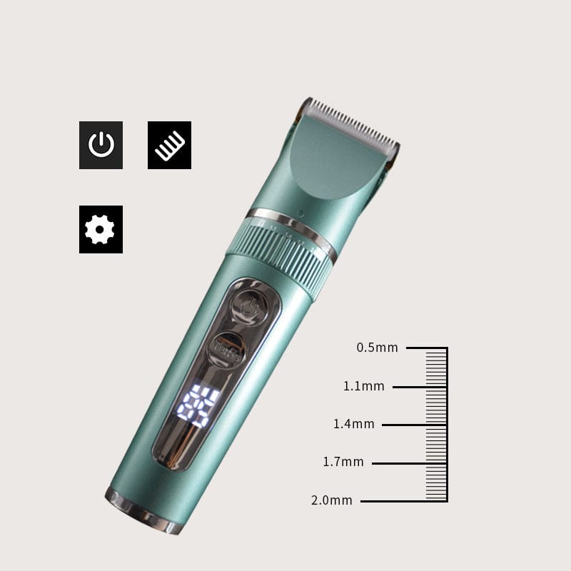 Lcd Digital Display Electric Hair Clipper Mute Hair Clipper for Adults and Children