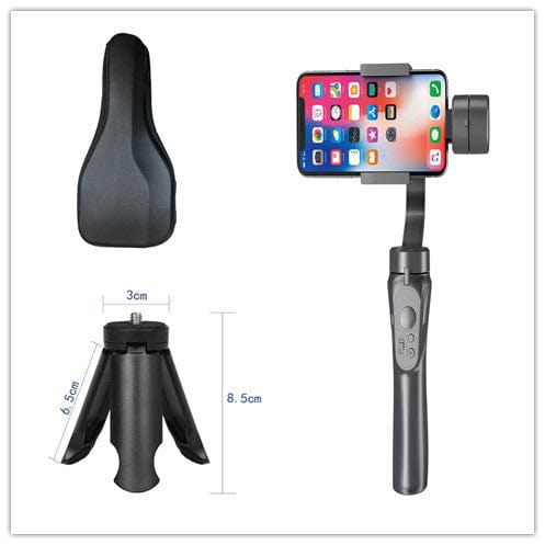 Compatible with Apple, Handheld Phone Gimbal Stabilizer 3-Axis PTZ Tripod Anti-Shake for Smartphone Vlog.