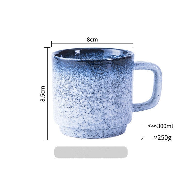 Japanese Mug Ceramic Cup Water Cup Coffee Cup Handle Cup Drinking Cup Household Milk Cup Juice Cup Tea Cup