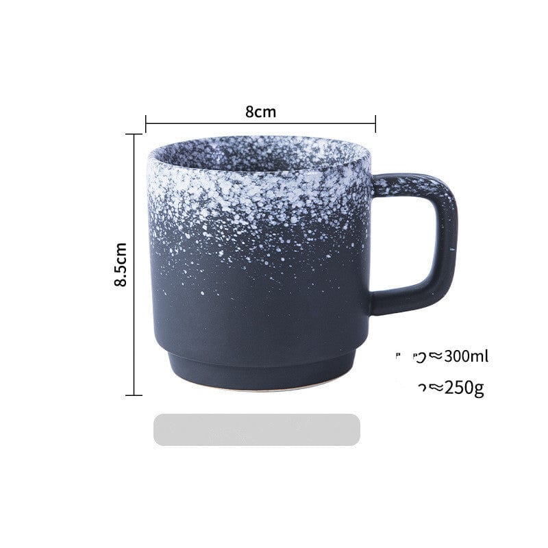 Japanese Mug Ceramic Cup Water Cup Coffee Cup Handle Cup Drinking Cup Household Milk Cup Juice Cup Tea Cup