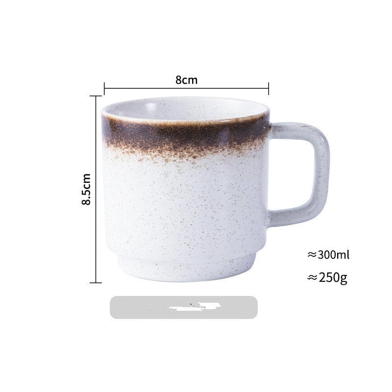 Japanese Mug Ceramic Cup Water Cup Coffee Cup Handle Cup Drinking Cup Household Milk Cup Juice Cup Tea Cup