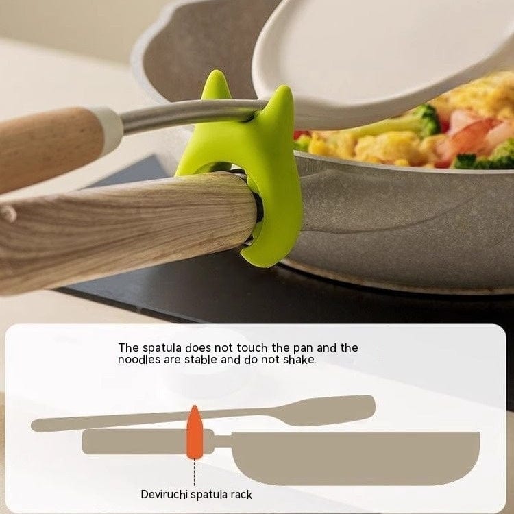 Porte-spatule multifonctionnel en Silicone, porte-cuillère Anti-débordement, Pot de cuisson, Clip Anti-brûlure, Gadgets de cuisine