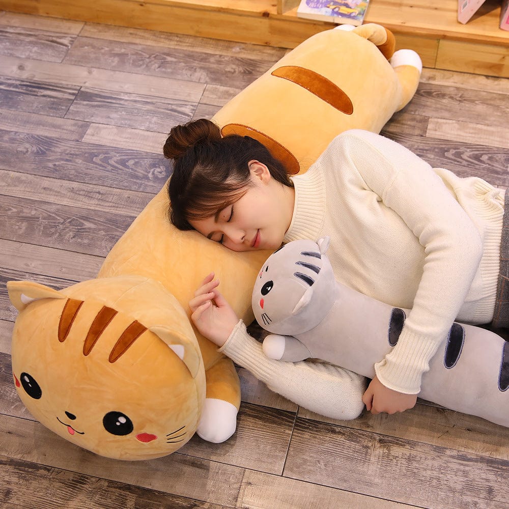 Cat plush doll pillow