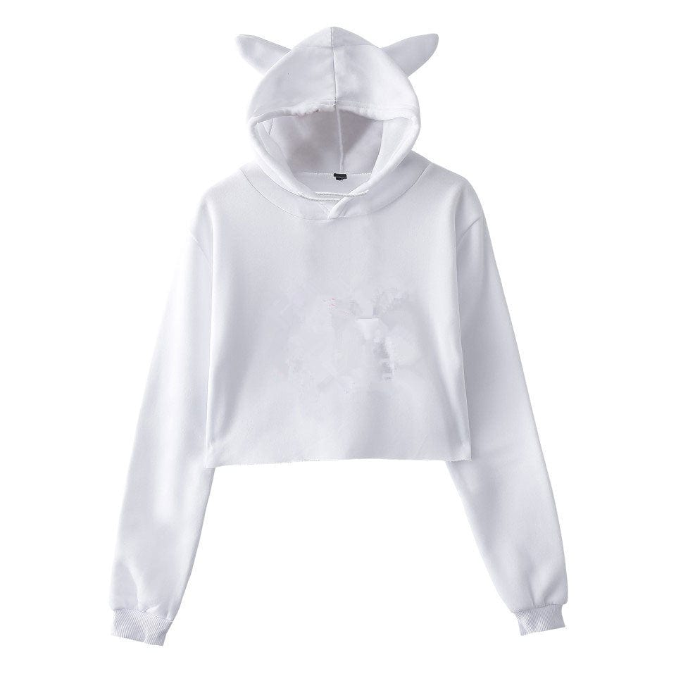 Sweat à capuche pour femme, pull-over, vêtements pour filles, Streetwear, manches longues, haut court, printemps