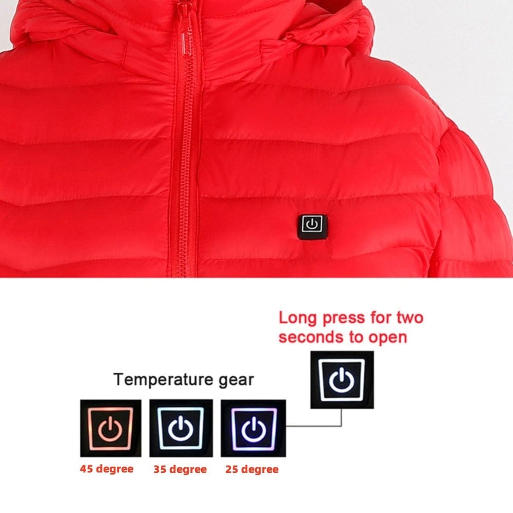 Nouveau Veste chauffante manteau USB veste électrique manteau en coton chauffage vetement thermique gilet chauffant vetement homme hiver