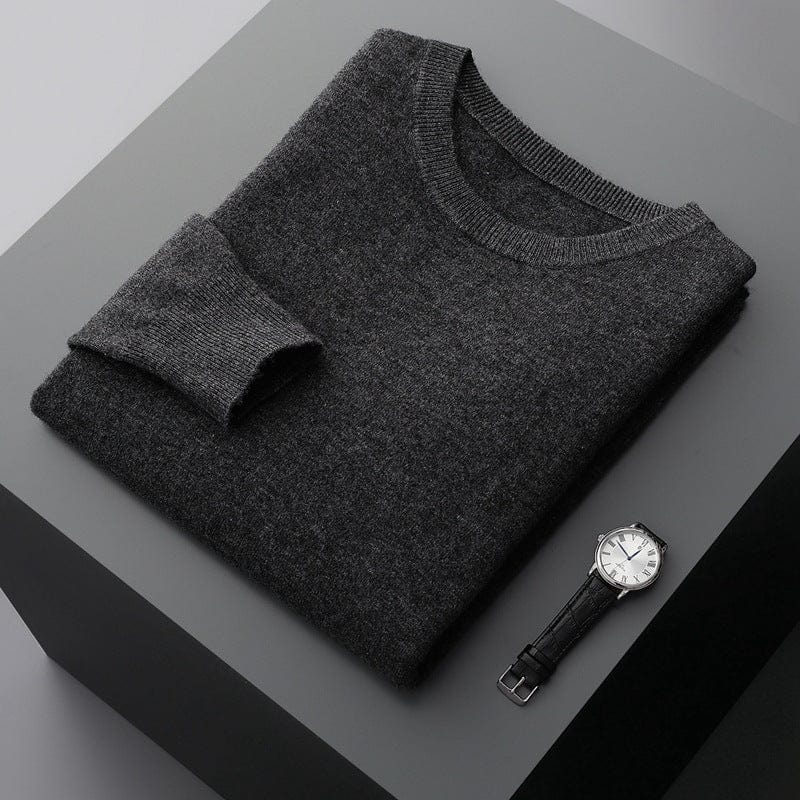 Men's Round Neck Pure Cashmere Shirt New Autumn And Winter Sweater