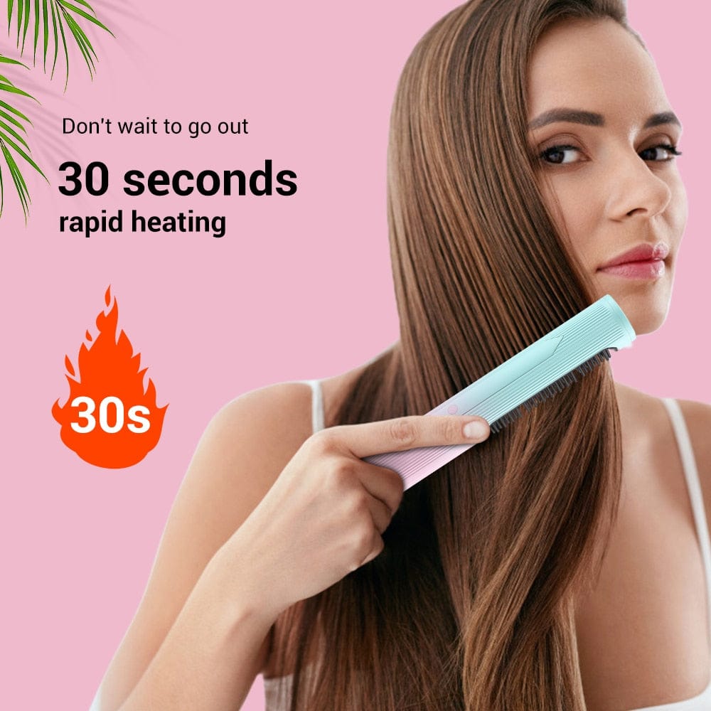 2 In 1 Hair Straightener Brush Xpress