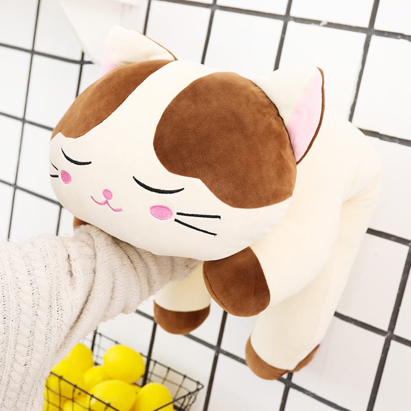 Cartoon down cotton snooze cat plush toy pillow