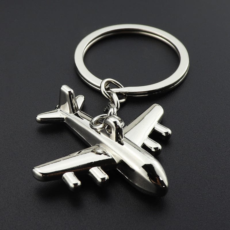 Metal airplane key chain