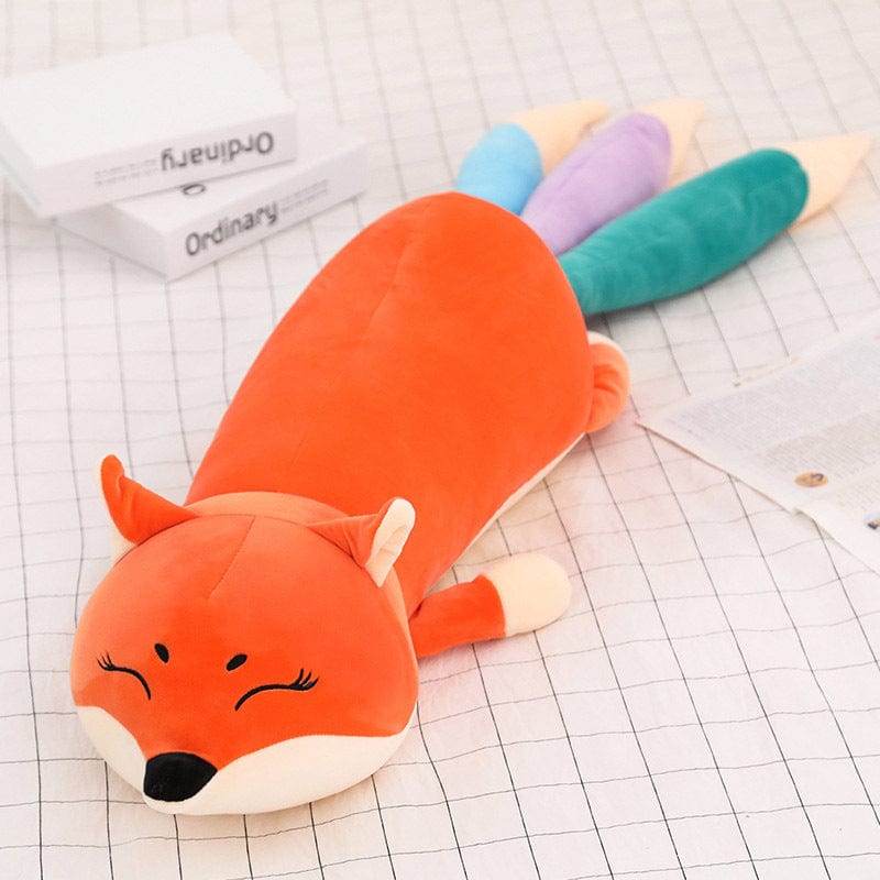 Fox plush toy boy sleeping pillow