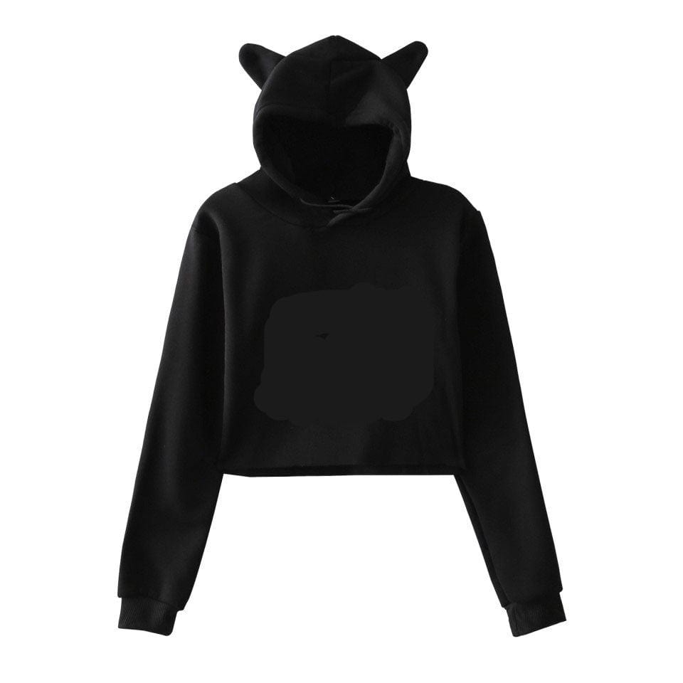 Sweat à capuche pour femme, pull-over, vêtements pour filles, Streetwear, manches longues, haut court, printemps