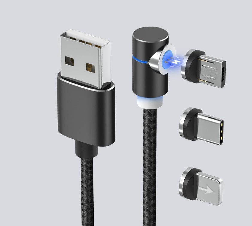 Magnetic Cable LED Magnet Charger Cable USB Cable & USB Type-C USB C.