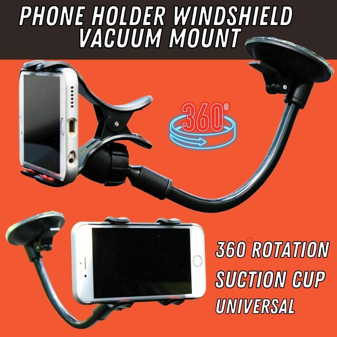 360 Car Rearview Mirror Rotation Adjustable Phone Holder Mount Multifunction.