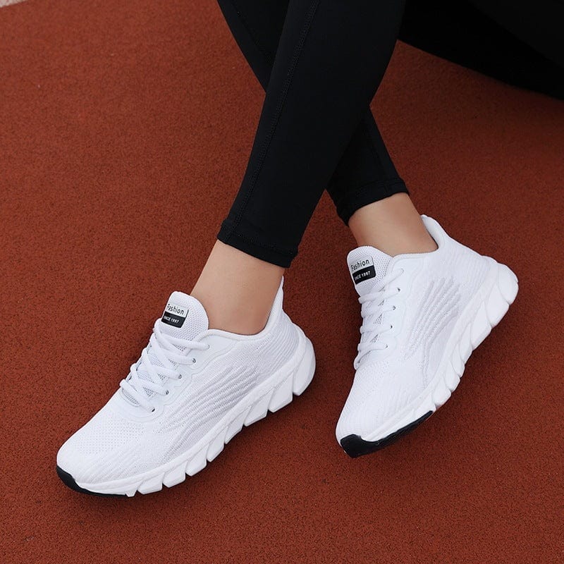 Men's And Women's Flying Woven Breathable Running Shoes Couple's Casual Sneakers