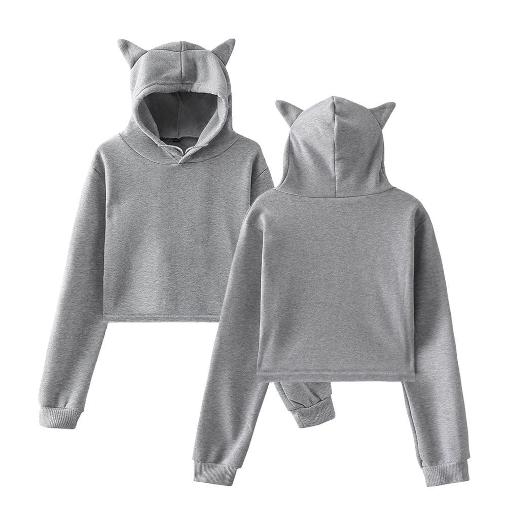 Sweat à capuche pour femme, pull-over, vêtements pour filles, Streetwear, manches longues, haut court, printemps