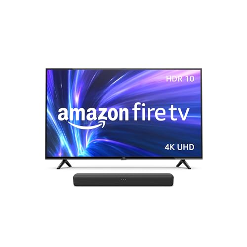 Téléviseur intelligent Amazon Fire TV 43" série 4 4K UHD avec télécommande vocale Fire TV Alexa, diffusez la télévision en direct sans câble 