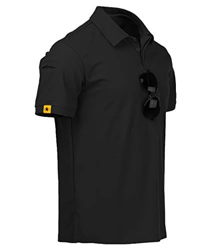 V VALANCH Mens Polo Shirts Short Sleeve Moisture Wicking Golf Polo Athletic Collared Shirt Tennis T-Shirt Tops