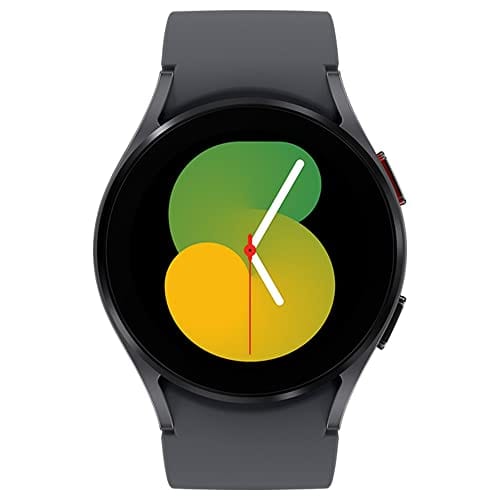 SAMSUNG Galaxy Watch 5 44 mm Bluetooth Smartwatch con seguimiento de cuerpo, salud, fitness y sueño, batería mejorada, cristal de zafiro, seguimiento GPS mejorado, versión de EE. UU., gris (renovado) 