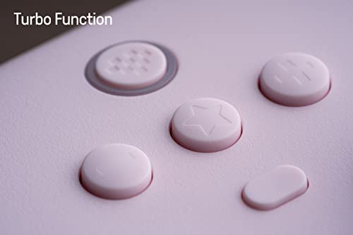 Controlador inalámbrico 8Bitdo Ultimate de 2,4 g con base de carga, actualización de joystick de efecto Hall, Gamepad profesional con botones traseros y función Turbo para PC, Android, Steam Deck y Apple (púrpura) 