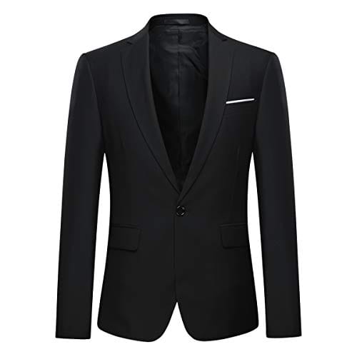 Cloudstyle Men's 2-Piece Suits Slim Fit 1 Button Dress Suit Jacket Blazer & Pants Set