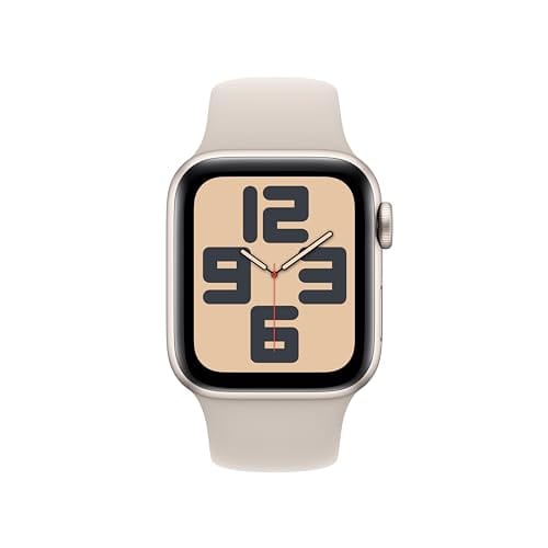 Apple Watch SE (2e génération) [GPS 40 mm] Montre intelligente avec boîtier en aluminium minuit et bracelet sport minuit S/M. Suivi de la condition physique et du sommeil, détection des accidents, moniteur de fréquence cardiaque 