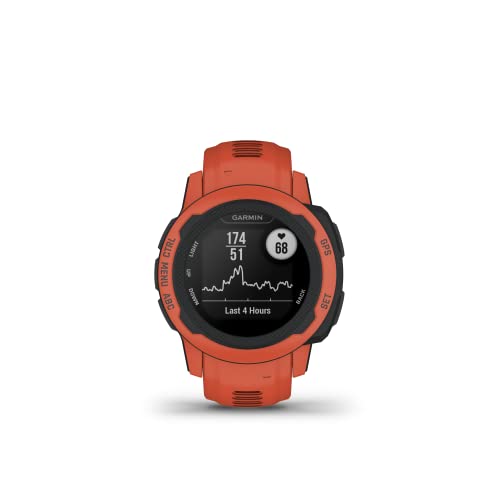 Garmin Instinct 2 Solar, édition tactique, montre d'extérieur GPS, capacités de charge solaire, prise en charge multi-GNSS, routage Tracback, noir 