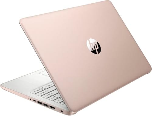 HP más nuevo portátil ultraligero de 14" para estudiantes y empresas, Intel Quad-Core N4120, 8 GB de RAM, 192 GB de almacenamiento (64 GB eMMC+128 GB Micro SD), 1 año de Office 365, cámara web, HDMI, WiFi, USB-A y C, Win 11 S 