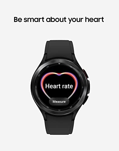 Samsung Electronics Galaxy Watch 4 Classic 46 mm Montre intelligente avec moniteur ECG pour la santé, le fitness, la course à pied, les cycles de sommeil, détection de chute GPS, Bluetooth, version américaine, noir (renouvelé) 