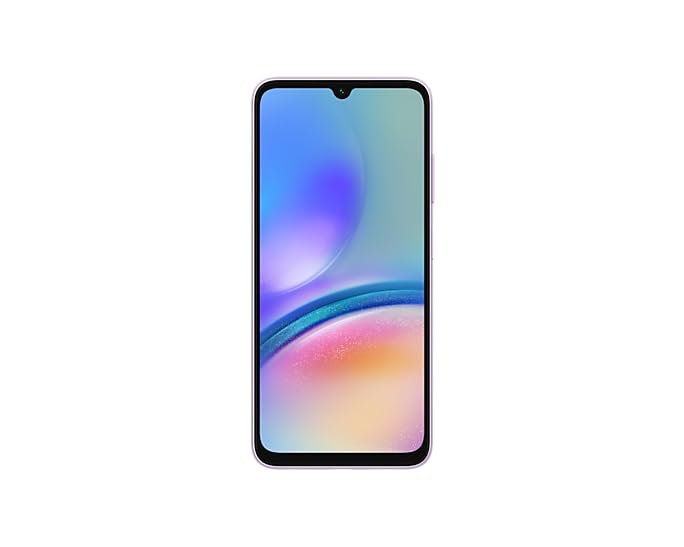 Samsung Galaxy A05s (SM-A057M/DS), 128 GB 4 GB RAM, Dual SIM, GSM desbloqueado de fábrica, versión internacional (paquete de cargador de pared) (violeta claro) 