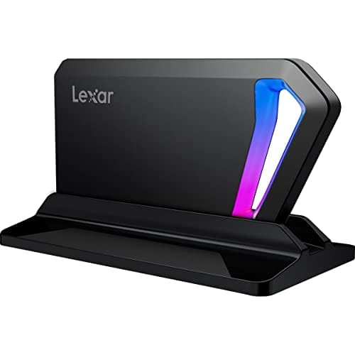 Lexar SSD portable SL500 2 To, jusqu'à 2 000 Mo/s en lecture, compatible avec ordinateurs portables de type C, iPhone 15, smartphones, tablettes, PS5, Xbox, USB 3.2 Gen 2x2, fin et léger, SSD externe (LSL500X002T-RNBNU) 