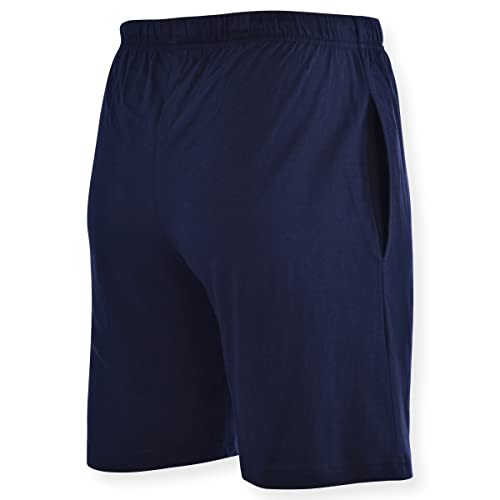 Hanes Men's 2-Pack Cotton Knit Shorts Waistband & Pockets, Assorted Colors and Sizes