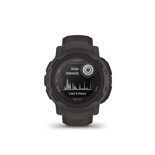 Garmin Instinct 2 Solar, edición táctica, reloj GPS para exteriores, capacidades de carga solar, compatibilidad con múltiples GNSS, enrutamiento Trackback, negro 