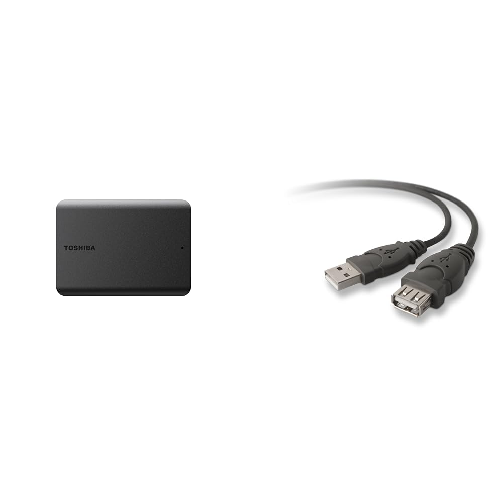 Disque dur externe portable Toshiba Canvio Basics 1 To USB 3.0, noir - HDTB510XK3AA 