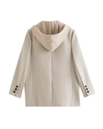 Mina – veste blazer surdimensionnée pour femmes, à capuche, nouvelle collection 2024, quatre saisons, grande taille, décontractée, ouverte sur le devant, costume de travail (XS-XXL) 