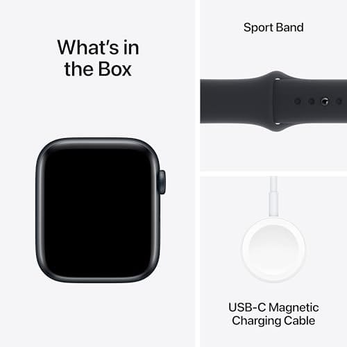 Apple Watch SE (2e génération) [GPS 40 mm] Montre intelligente avec boîtier en aluminium minuit et bracelet sport minuit S/M. Suivi de la condition physique et du sommeil, détection des accidents, moniteur de fréquence cardiaque 