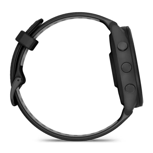 Reloj inteligente para correr Garmin Forerunner 265, pantalla AMOLED colorida, métricas de entrenamiento e información de recuperación, Whitestone y Tidal Blue 