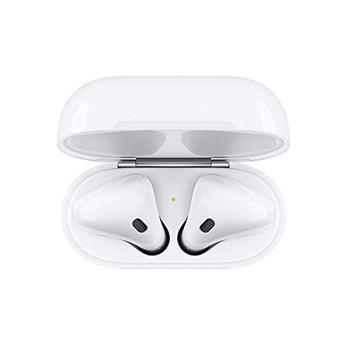 Écouteurs sans fil Apple AirPods (2e génération), écouteurs Bluetooth avec étui de chargement Lightning inclus, plus de 24 heures d'autonomie, configuration sans effort pour iPhone 