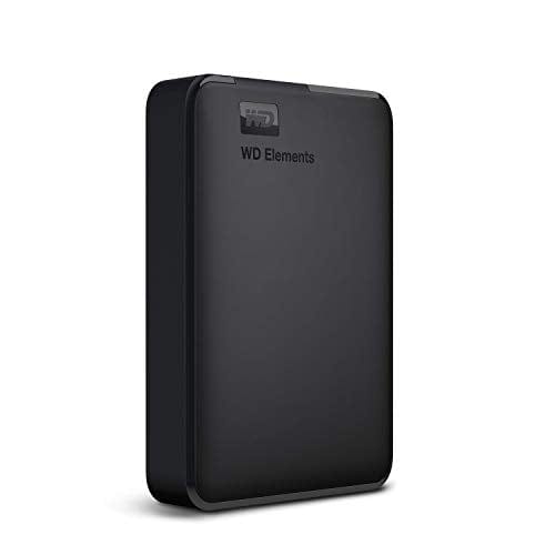 Western Digital Elements Disco duro portátil de 2 TB, disco duro externo, USB 3.0 para PC y Mac, listo para enchufar y usar - WDBU6Y0020BBK-WESN 