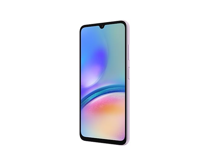 Samsung Galaxy A05s (SM-A057M/DS), 128 GB 4 GB RAM, Dual SIM, GSM desbloqueado de fábrica, versión internacional (paquete de cargador de pared) (violeta claro) 