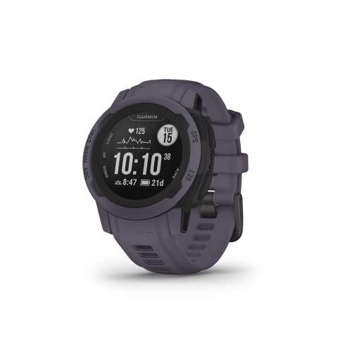 Garmin Instinct 2 Solar, edición táctica, reloj GPS para exteriores, capacidades de carga solar, compatibilidad con múltiples GNSS, enrutamiento Trackback, negro 