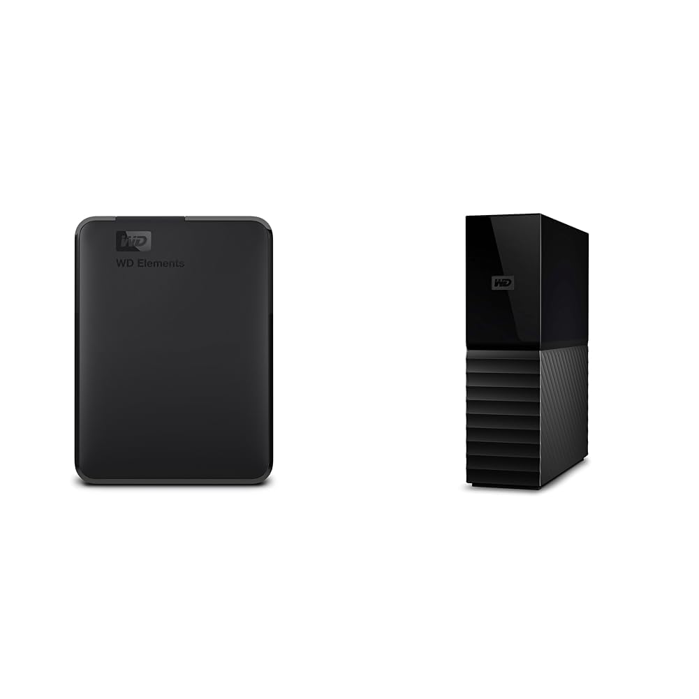 Western Digital Elements Disco duro portátil de 2 TB, disco duro externo, USB 3.0 para PC y Mac, listo para enchufar y usar - WDBU6Y0020BBK-WESN 