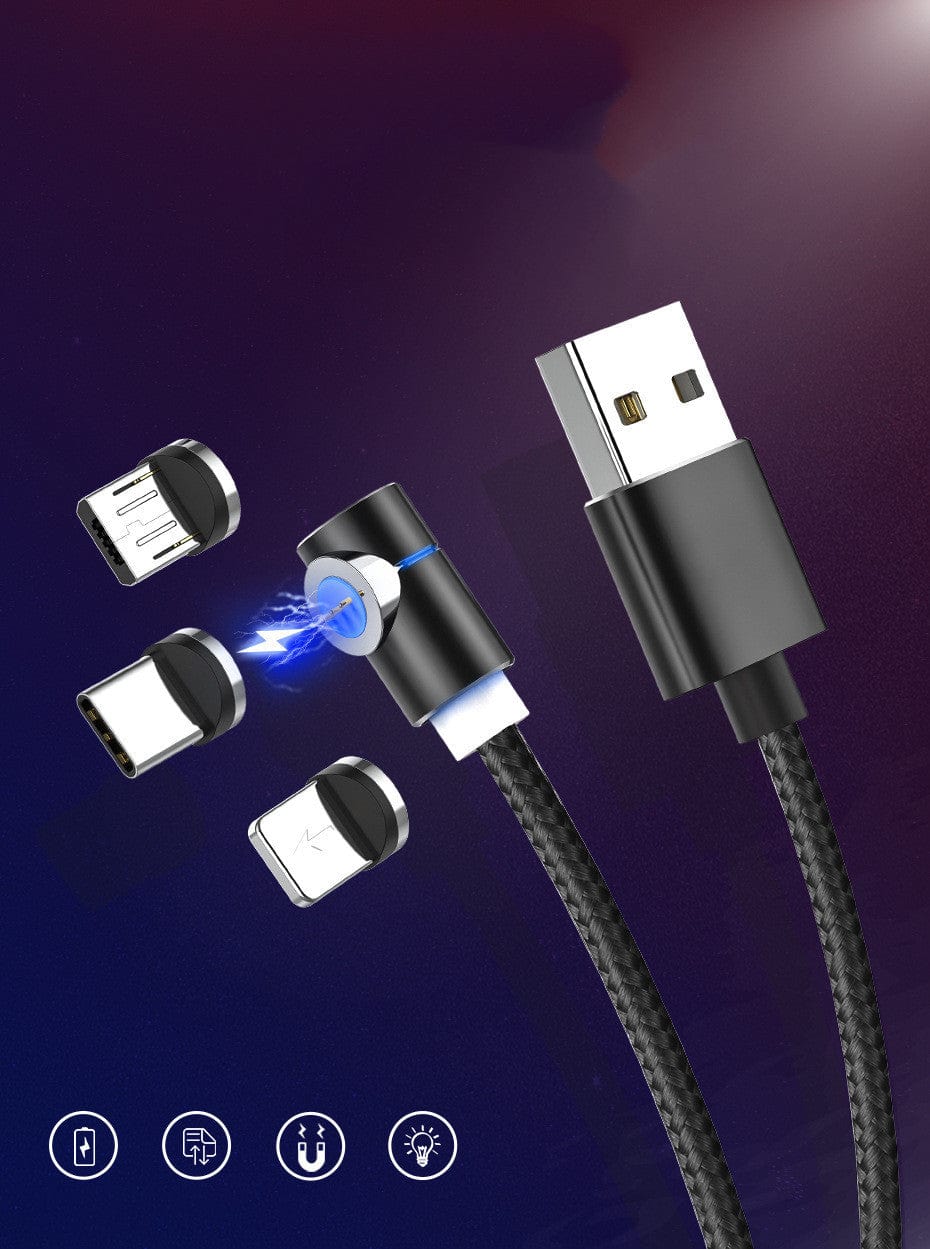 Magnetic Cable LED Magnet Charger Cable USB Cable & USB Type-C USB C.