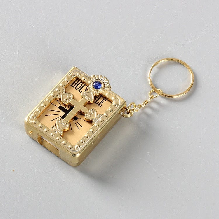 Mini porte-clés de la Sainte Bible, religieux, chrétien, jésus, croix, prière pour femmes, cadeau de bénédiction de Dieu, Souvenirs